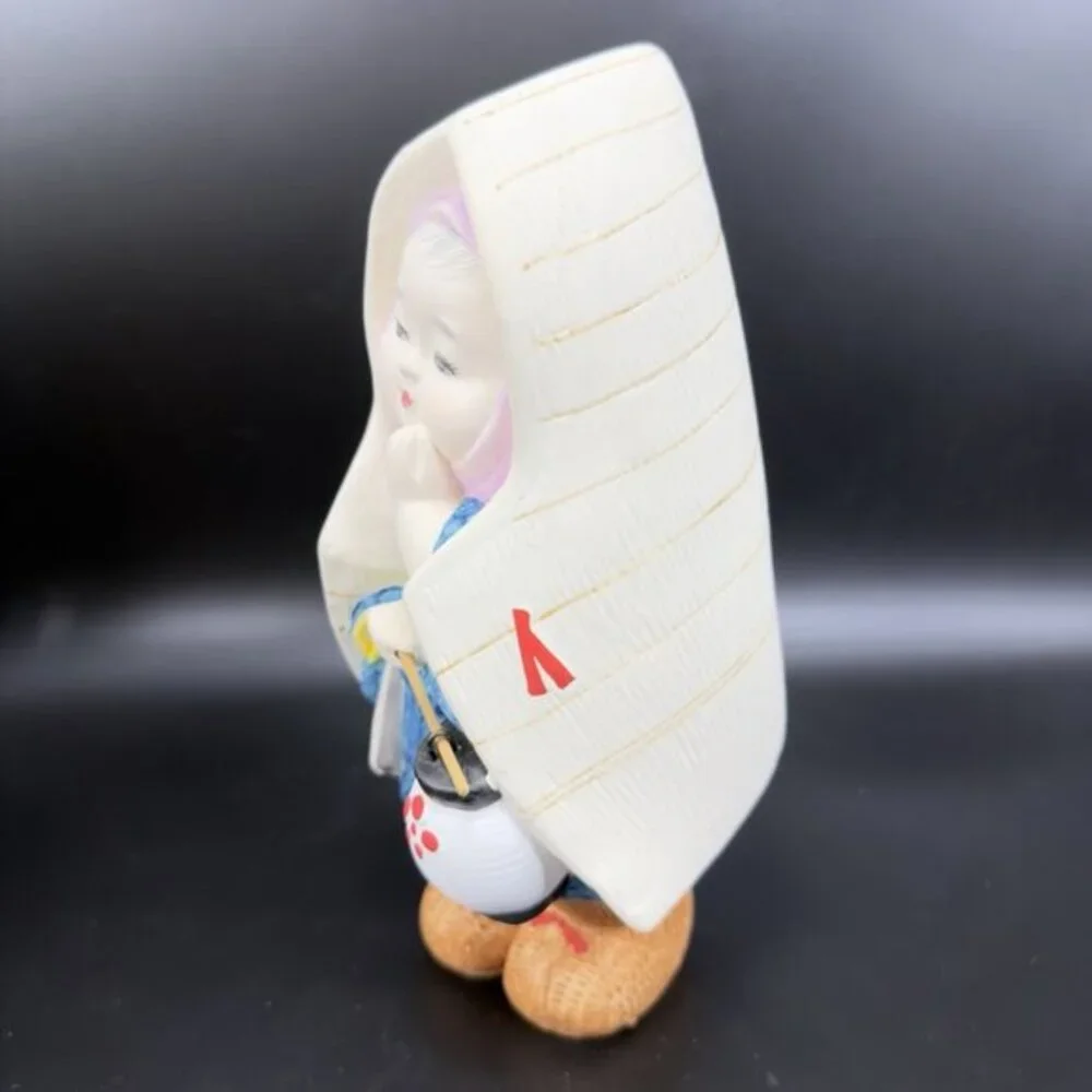 Vintage Japanese Porcelain Bisque‎ Doll Figure Ceramic Whimsical Made In Japan